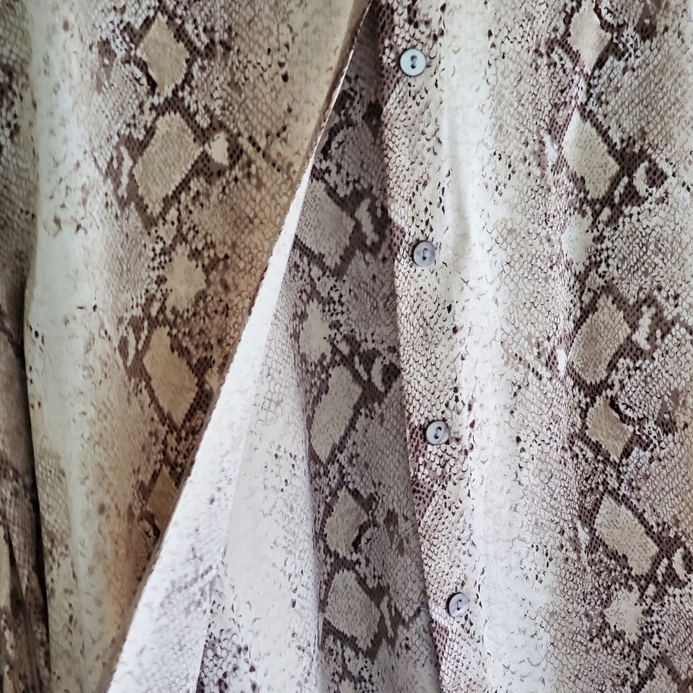 Snake print silk blouse size 14 - Picture 5 of 9